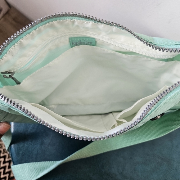 Kipling Callie Shoulder Crossbody Bag Fern Green Tonal Small - Picture 10 of 11